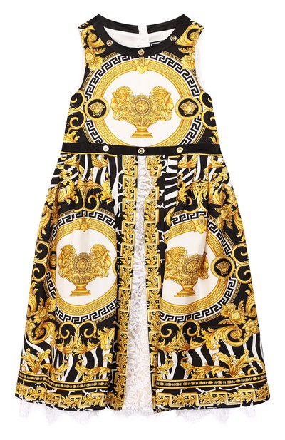 Шелковое платье VERSACE, арт. YC000090/YA00279/8A-14A, фото 1
