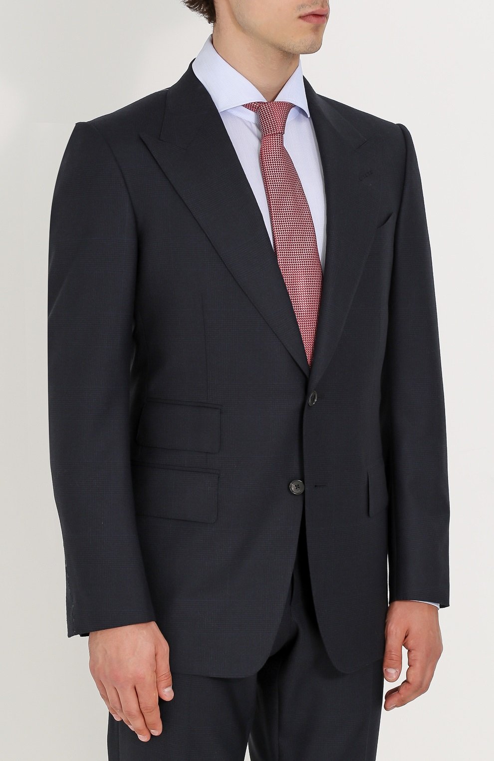 Шерстяной костюм в клетку TOM FORD, арт. 222R91/21AL43, фото 2