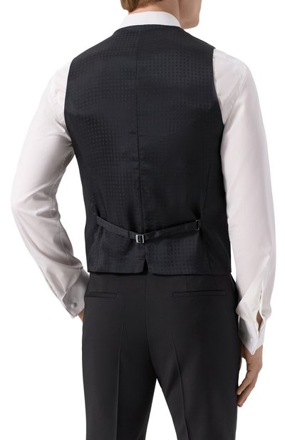 Шерстяной жилет BOSS темно-серого цвета по цене 29950 руб., арт. 50469160, фото 4 Шерстяной жилет BOSS, арт. 50469160, фото 4