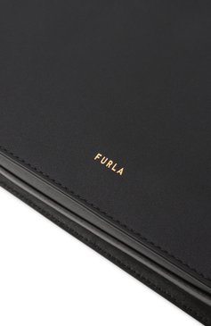 Женская сумка furla nuvola FURLA черного цвета, арт. WB01336/BX2045 | Фото 3 (Материал сплава: Проставлено; Драгоценные камни: Проставлено; Размер: medium; Ремень/цепочка: На ремешке; Материал: Натуральная кожа)