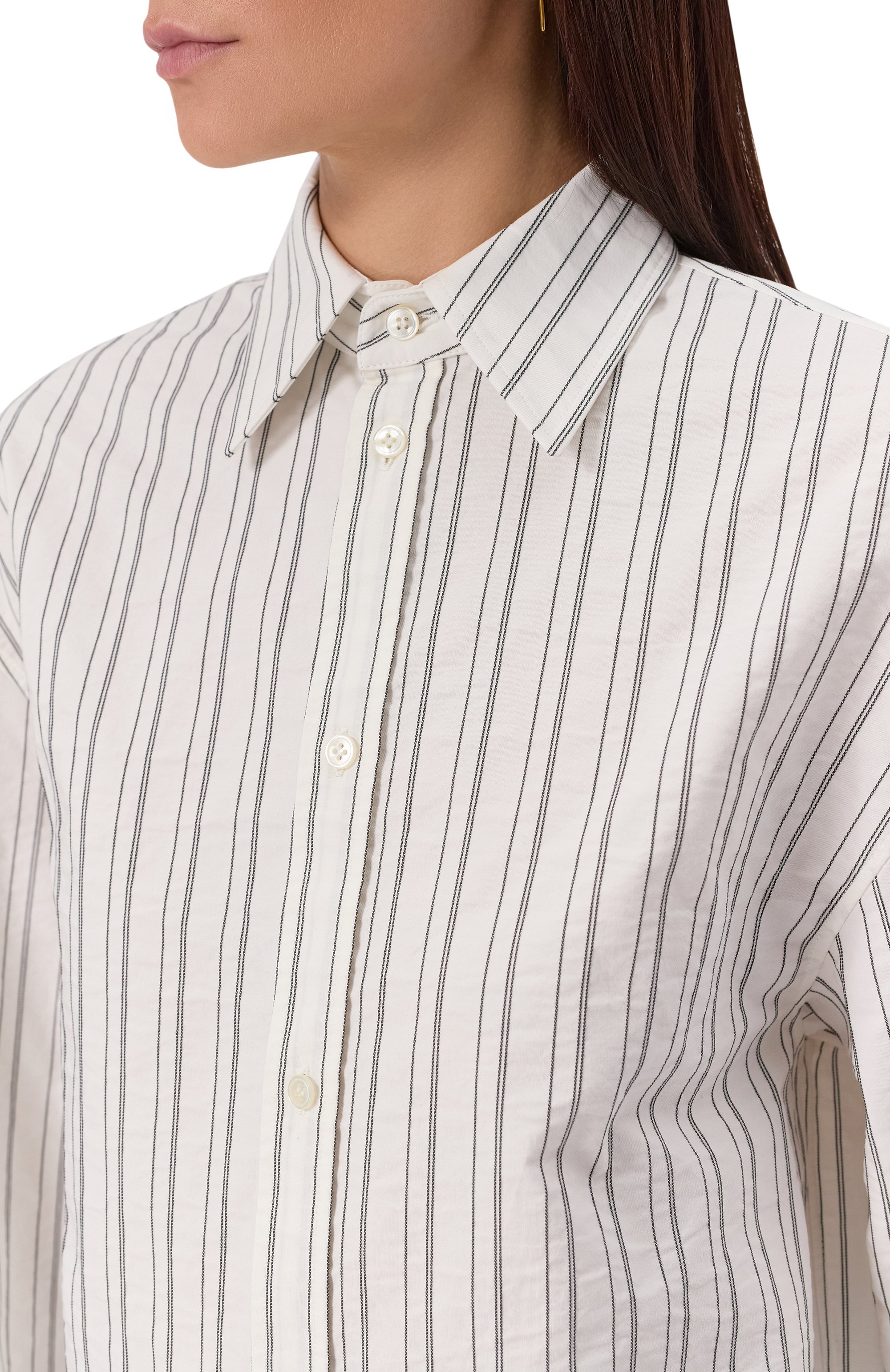 Хлопковая рубашка SAINT LAURENT, арт. 829703/Y6K54, фото 5