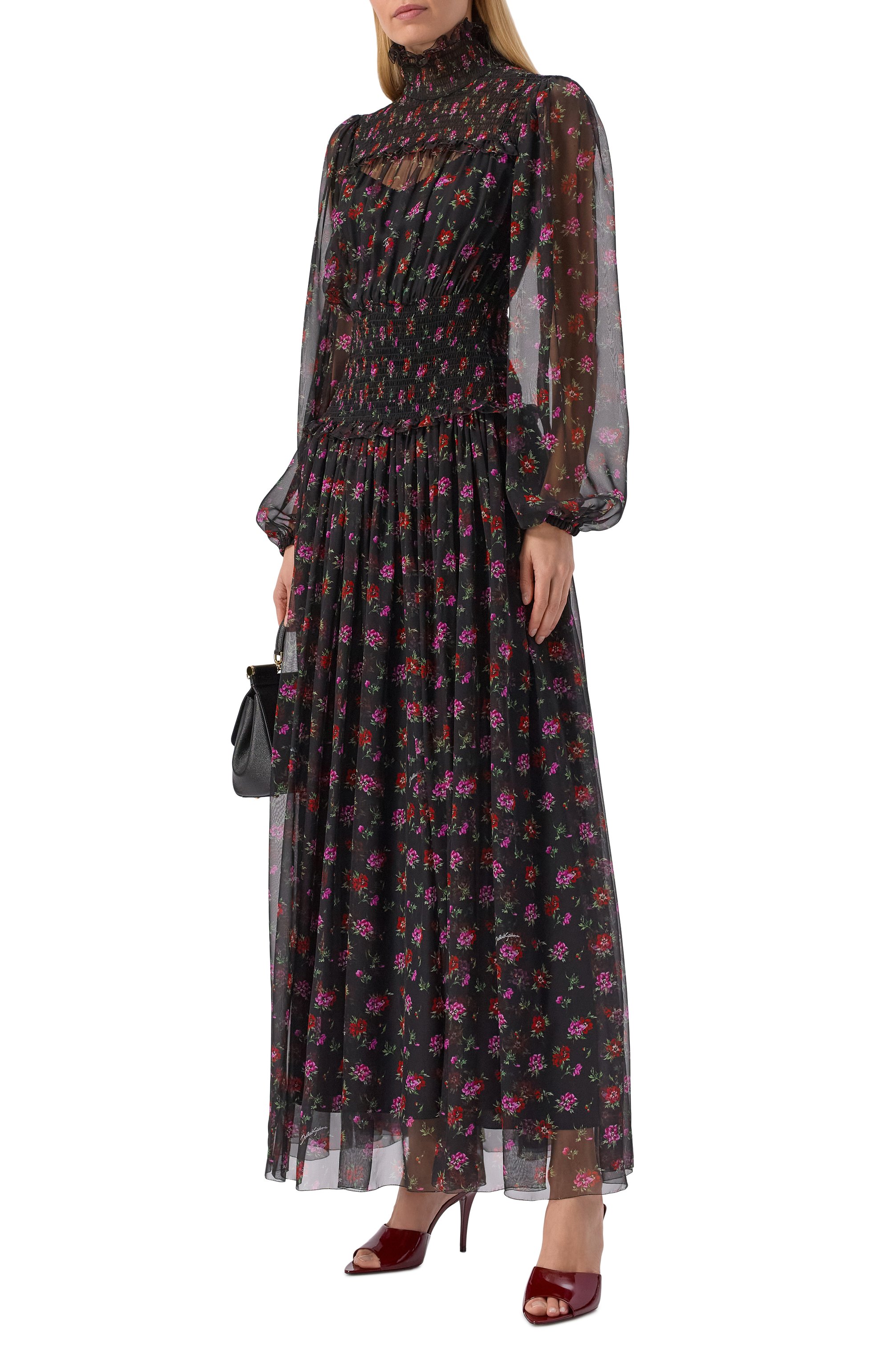 Шелковое платье DOLCE & GABBANA, арт. F6GADT/IS10U, фото 2