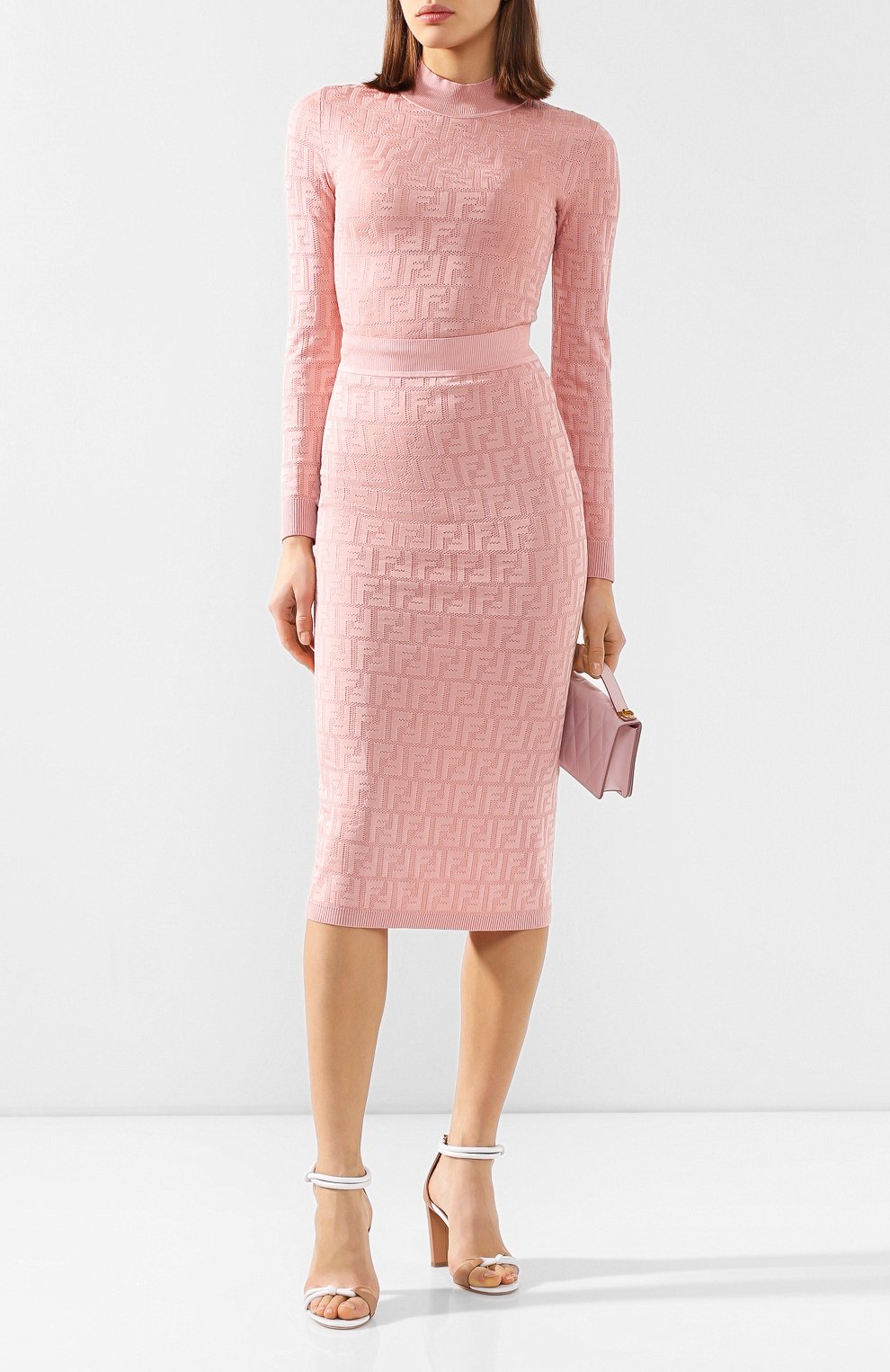 Пуловер из смеси хлопка и вискозы FENDI, арт. FZY935 AAVG, фото 2