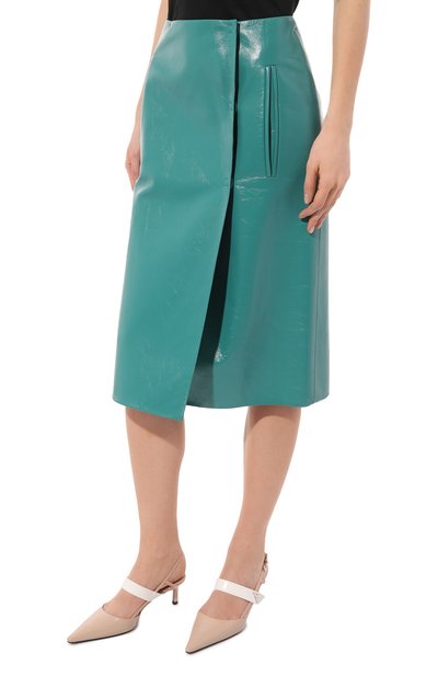 Кожаная юбка PRADA, арт. 51807-1ZFE-F0363, фото 3