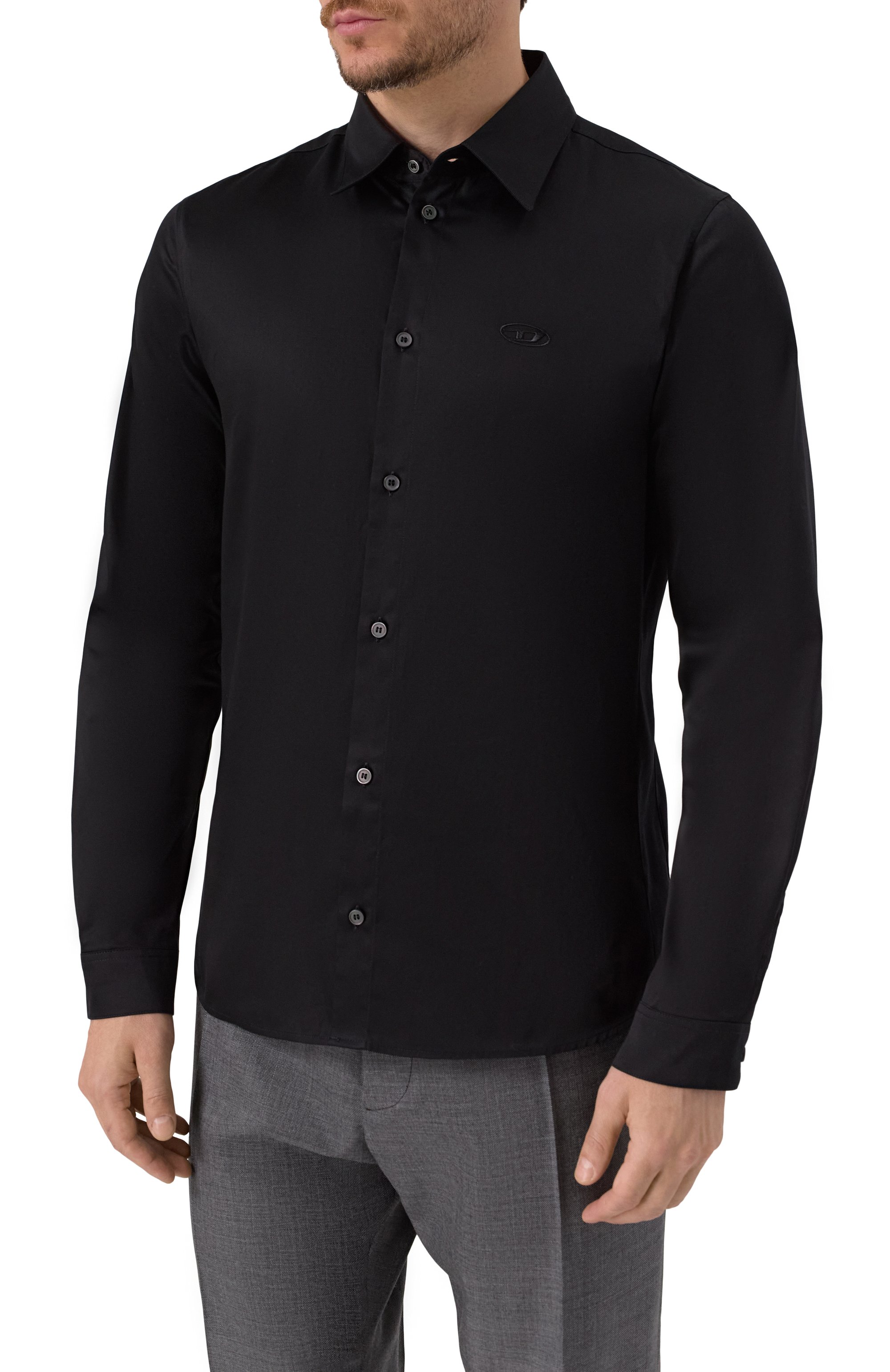 Хлопковая рубашка DIESEL, арт. A19670/0QFAV, фото 3