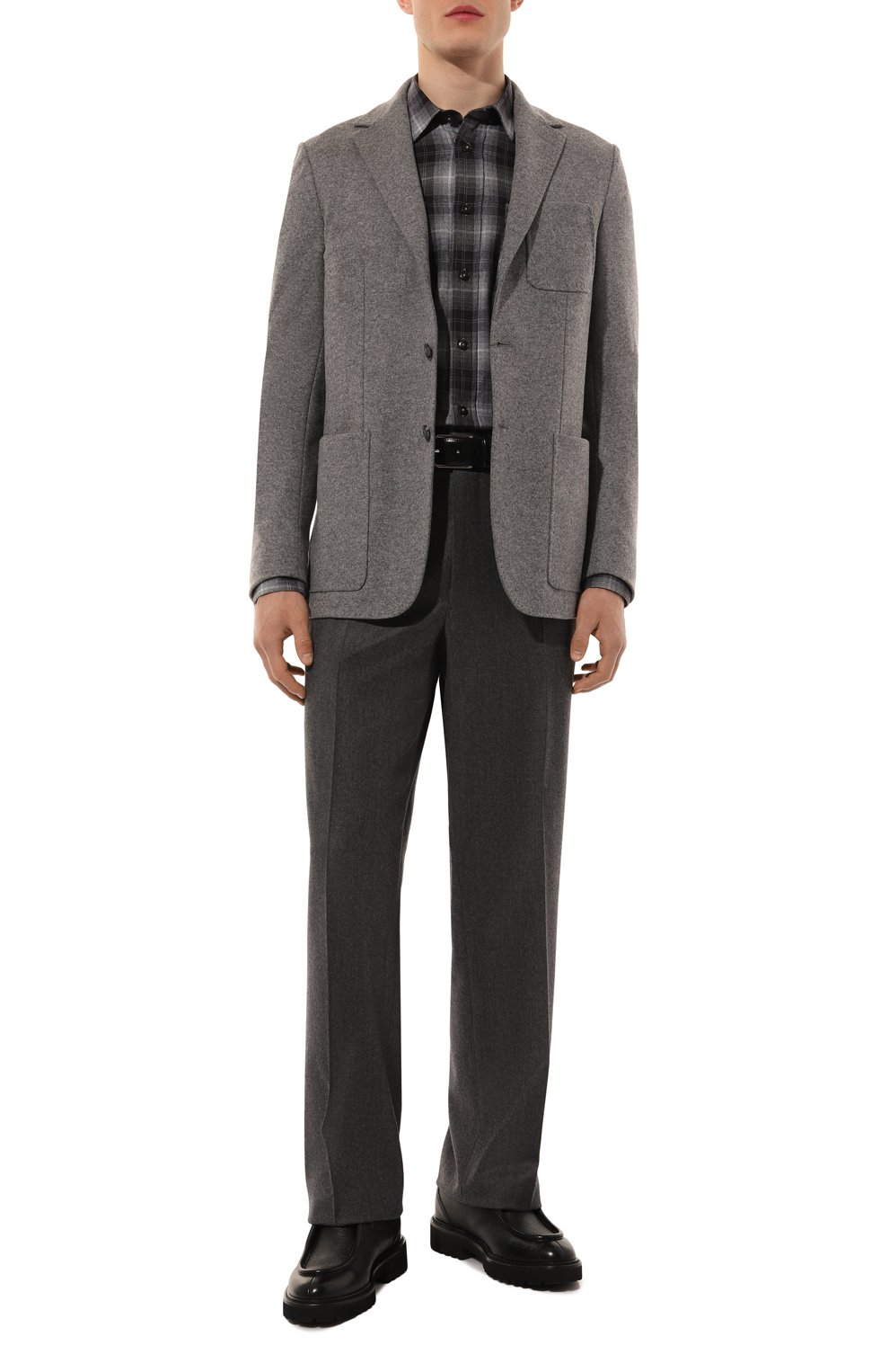 Пиджак из шерсти и кашемира CANALI серого цвета по цене 124000 руб., арт. J0147/JJ02859, фото 2 Пиджак из шерсти и кашемира CANALI, арт. J0147/JJ02859, фото 2