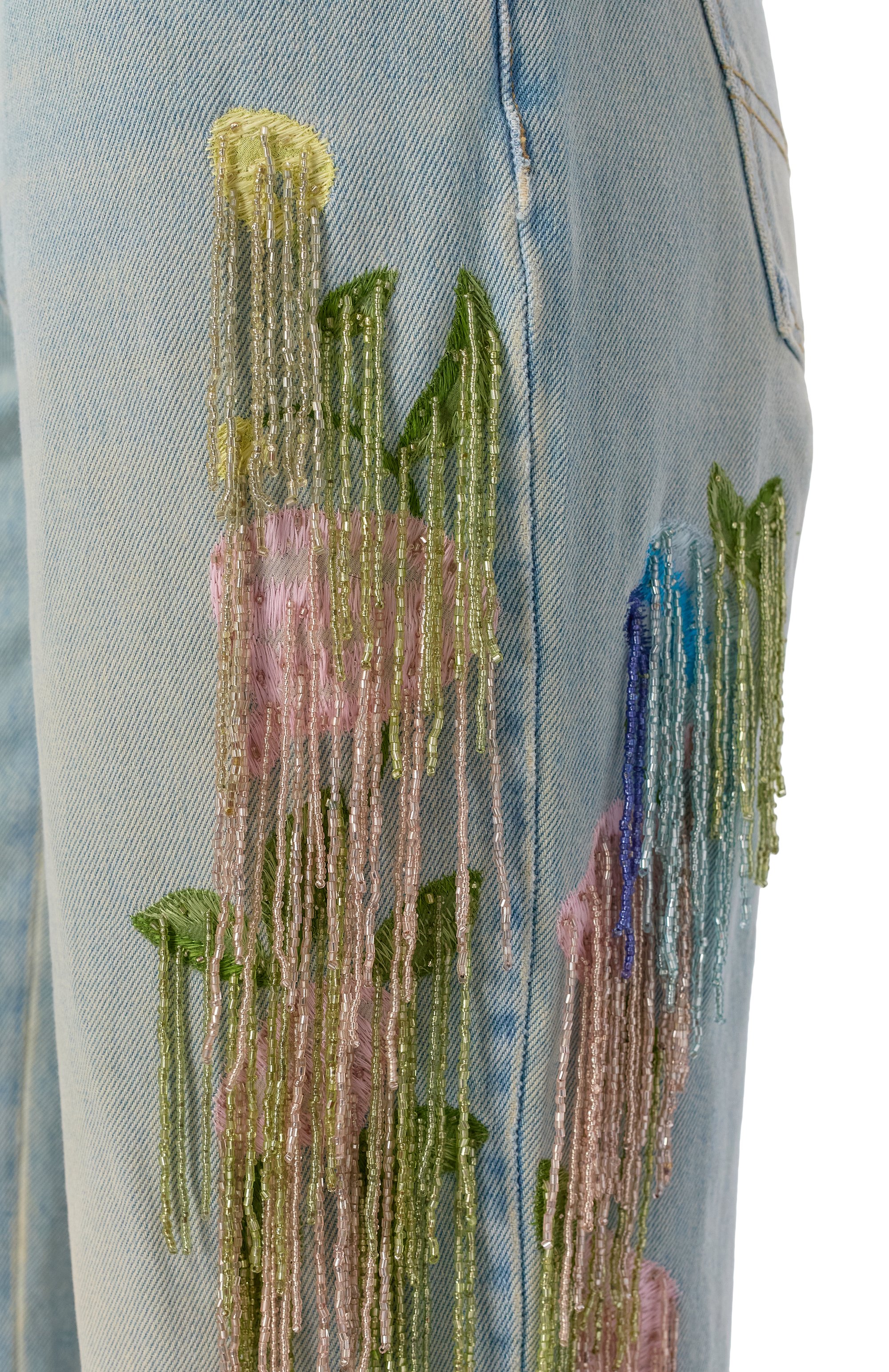 Джинсы BLUMARINE голубого цвета по цене 148000 руб., арт. 4J176A, фото 5 Джинсы BLUMARINE, арт. 4J176A, фото 5