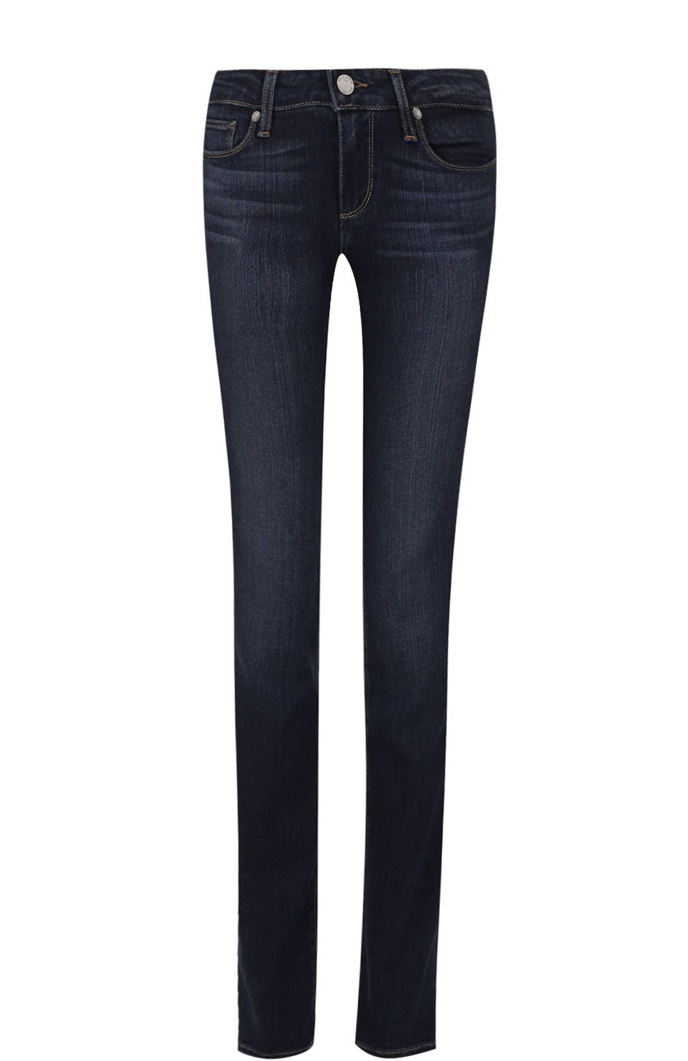 Джинсы прямого кроя с потертостями PAIGE синего цвета по цене 33300 руб., арт. 1139521-3895, фото 1 Джинсы прямого кроя с потертостями PAIGE, арт. 1139521-3895, фото 1