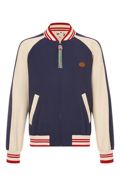 Мужской бомбер из шерсти и хлопка VALENTINO, арт. 7V3CIP63/AWS