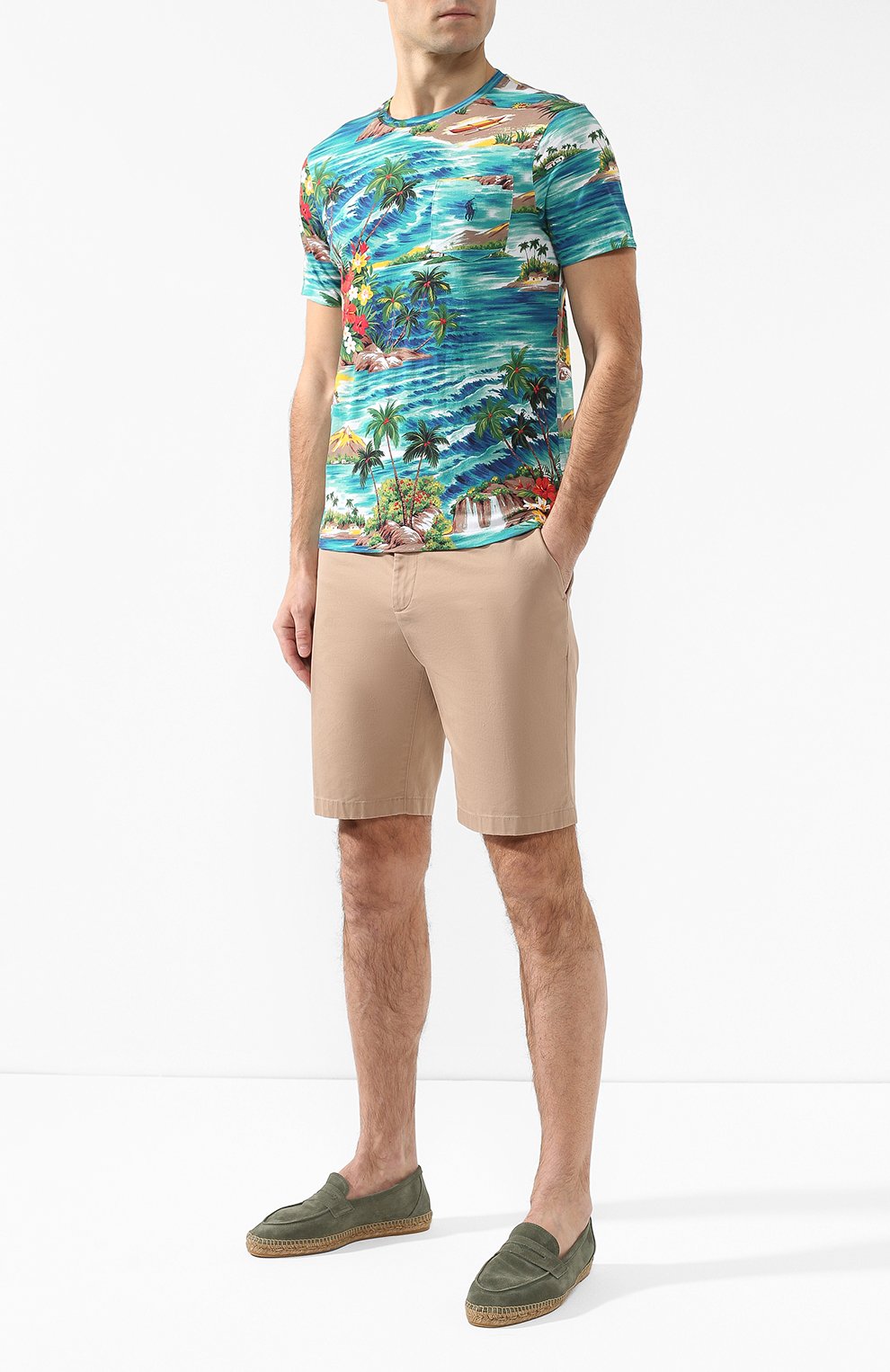 Хлопковая футболка  POLO RALPH LAUREN, арт. 710740899, фото 2