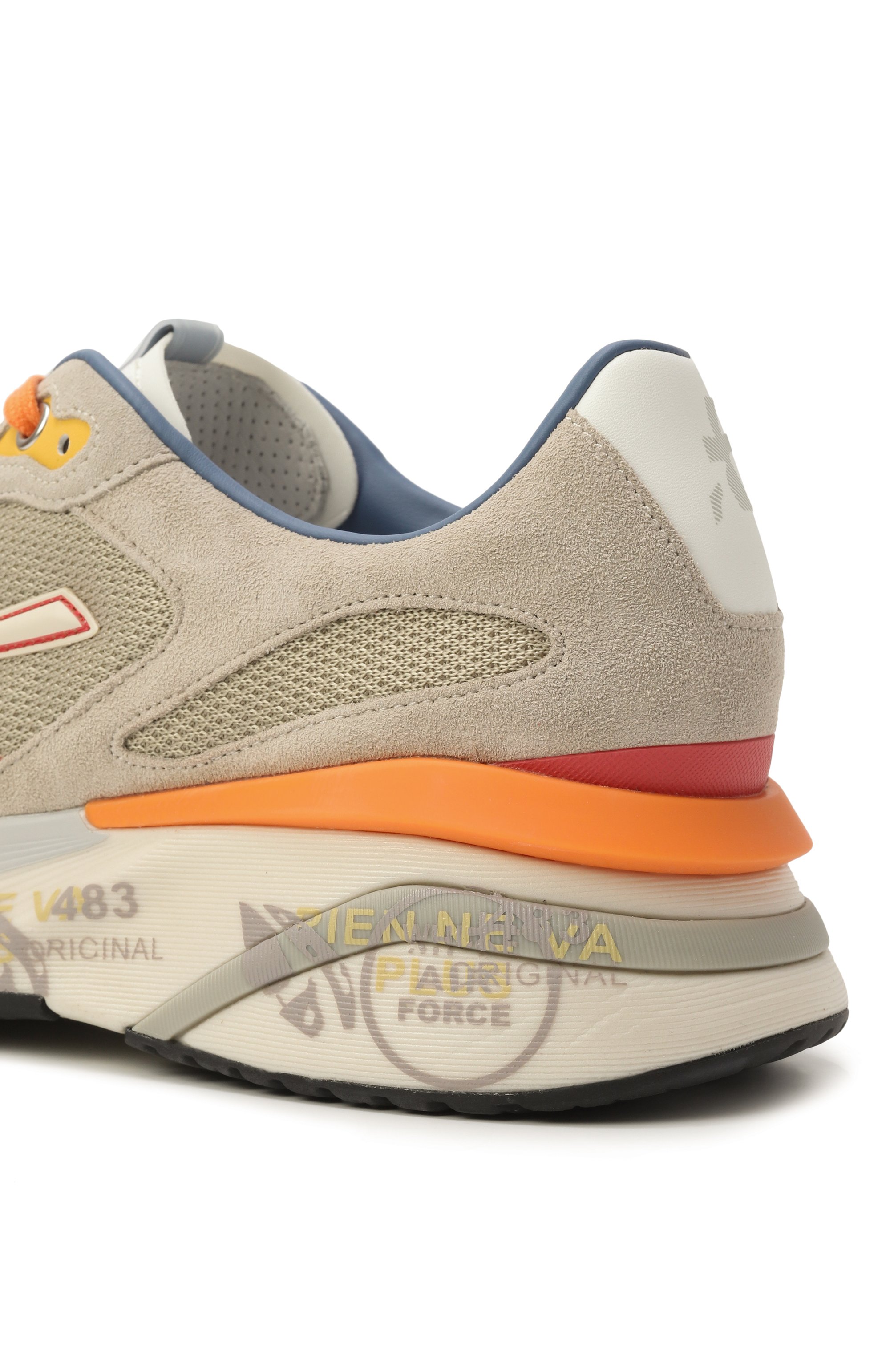 Комбинированные кроссовки moerun PREMIATA бежевого цвета по цене 32000 руб., арт. M0ERUN, фото 7 Комбинированные кроссовки moerun PREMIATA, арт. M0ERUN, фото 7