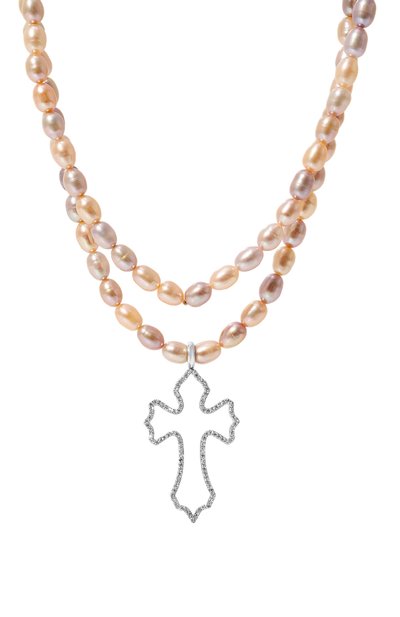 Колье ibiza LEVASHOVAELAGINA бежевого цвета по цене 25000 руб., арт. ibisa/929, фото 5 Колье ibiza LEVASHOVAELAGINA, арт. ibisa/929, фото 5