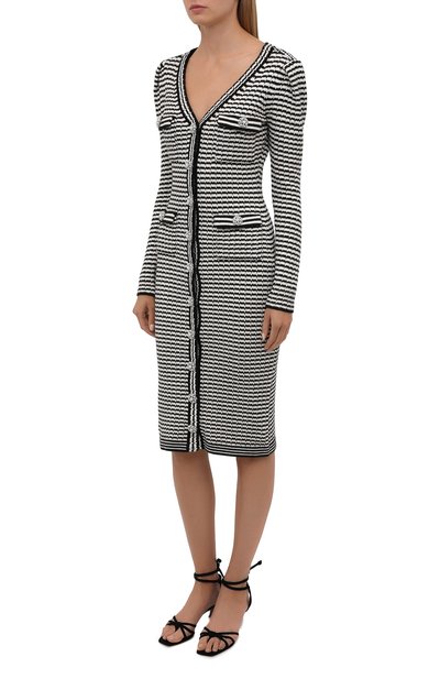 Платье из хлопк�а и шерсти SELF-PORTRAIT, арт. PF21-947, фото 2