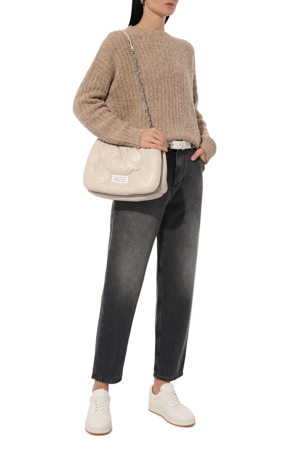 Сумка glam slam MAISON MARGIELA кремового цвета по цене 238500 руб., арт. S56WG0169/P4300, фото 7 Сумка glam slam MAISON MARGIELA, арт. S56WG0169/P4300, фото 7