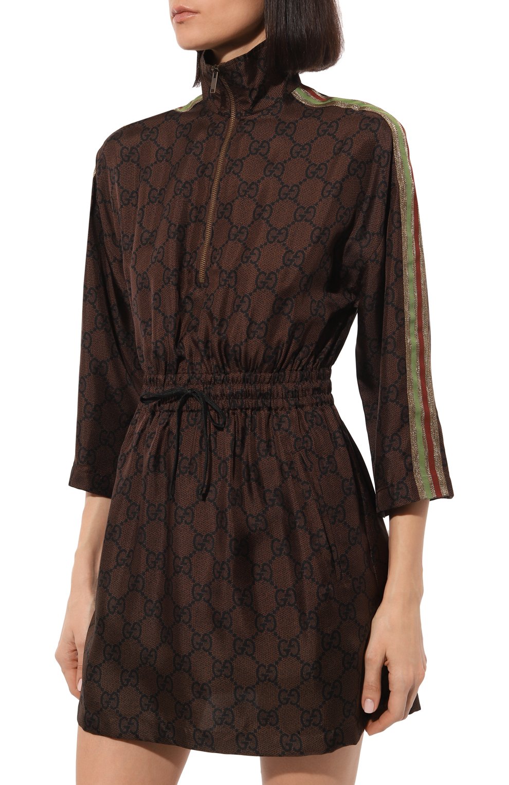 Атласное платье GUCCI, арт. 628781 XJCL5, фото 3