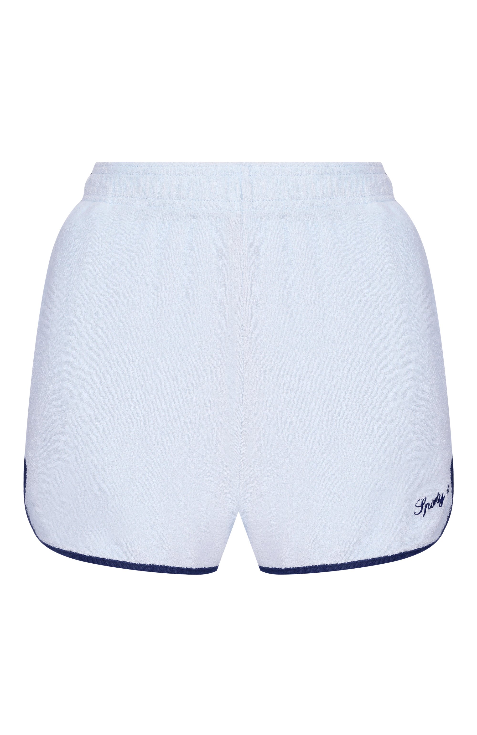 Хлопковые шорты SPORTY AND RICH голубого цвета по цене 19950 руб., арт. SH01375326BL143, фото 1 Хлопковые шорты SPORTY AND RICH, арт. SH01375326BL143, фото 1