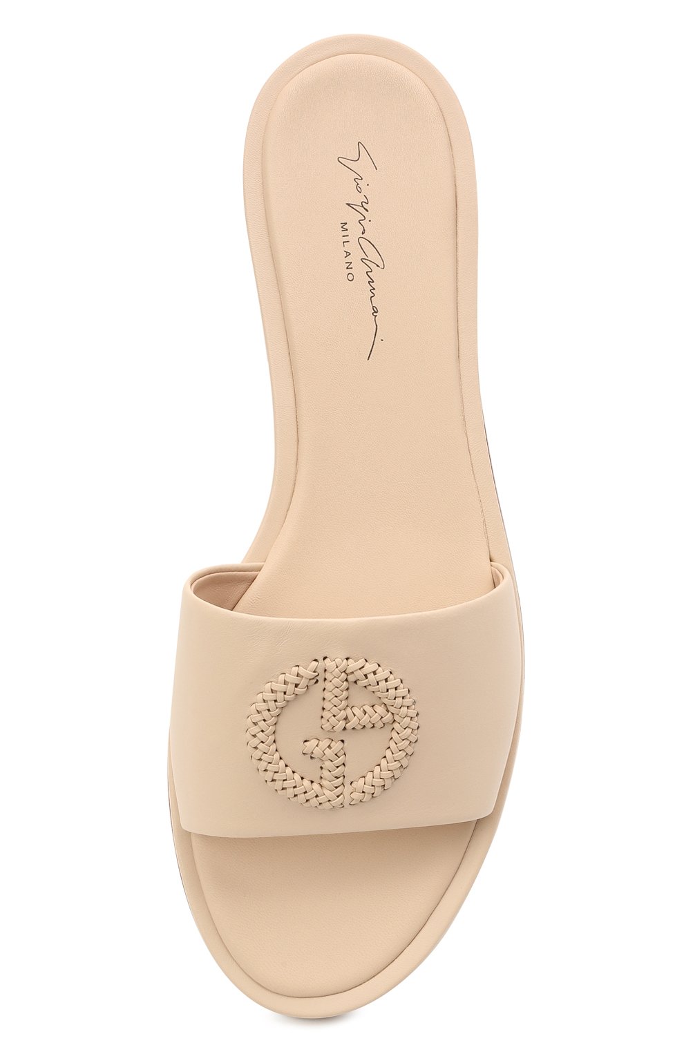 Кожаные шлепанцы GIORGIO ARMANI, арт. X1PA23/XF417, фото 5