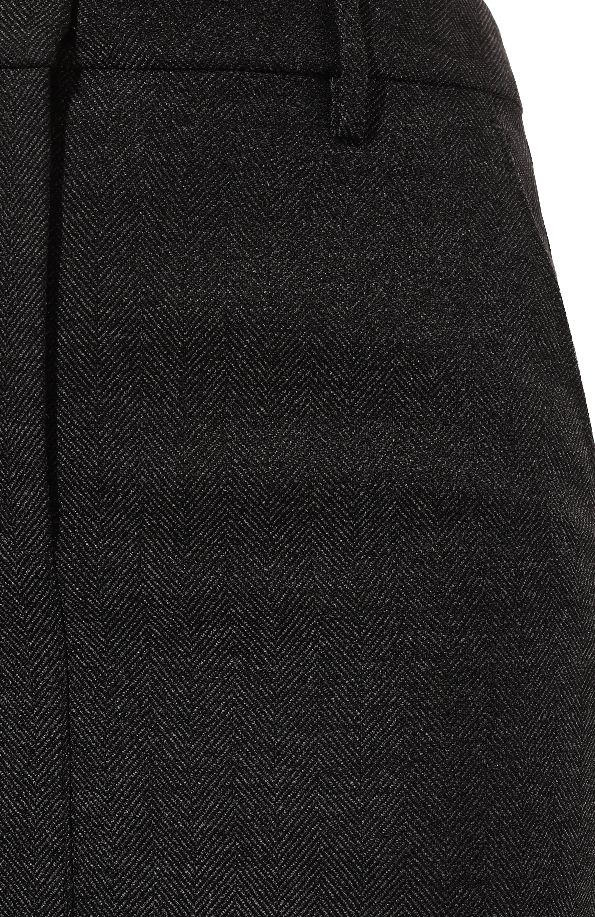 Шерстяная юбка с отделкой перьями BRUNELLO CUCINELLI, арт. MD595G3652, фото 5