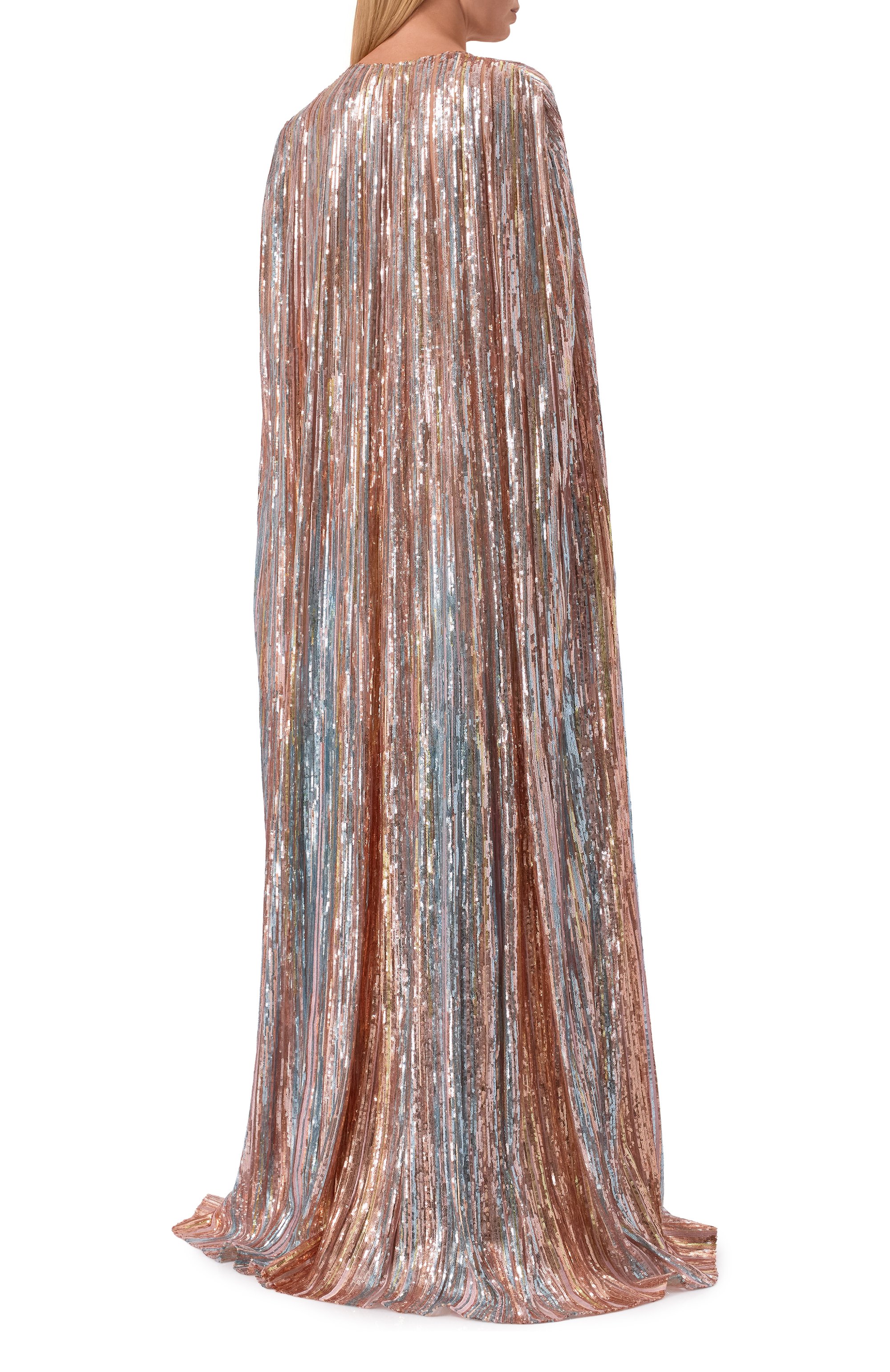 Платье с отделкой пайетками ELIE SAAB, арт. D1060NR26/YA056, фото 3