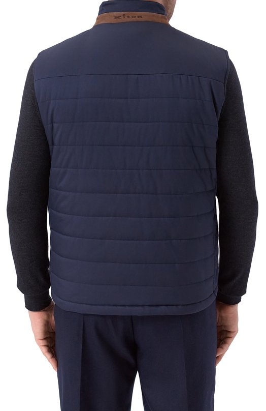 Утепленный жилет Kiton UW2195V0422H02/62-68 Синий  UW2195V0422H02/62-68 Фото 4