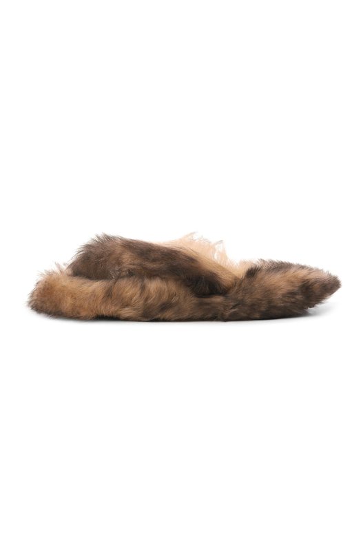 Шлепанцы DG Malibu из овчины Dolce & Gabbana CQ0714/A9Y88 Коричневый  CQ0714/A9Y88 Фото 4