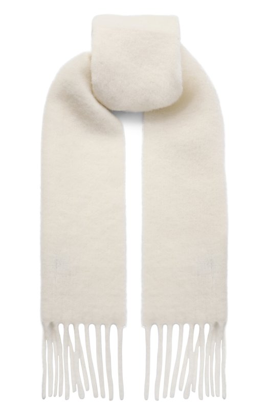 Шерстяной шарф Sporty and Rich AC08364326WH37 Кремовый AC08364326WH37