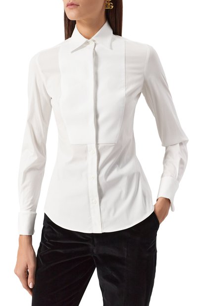 Хлопковая рубашка DOLCE & GABBANA, арт. F5K50T/FUEEE, фото 3