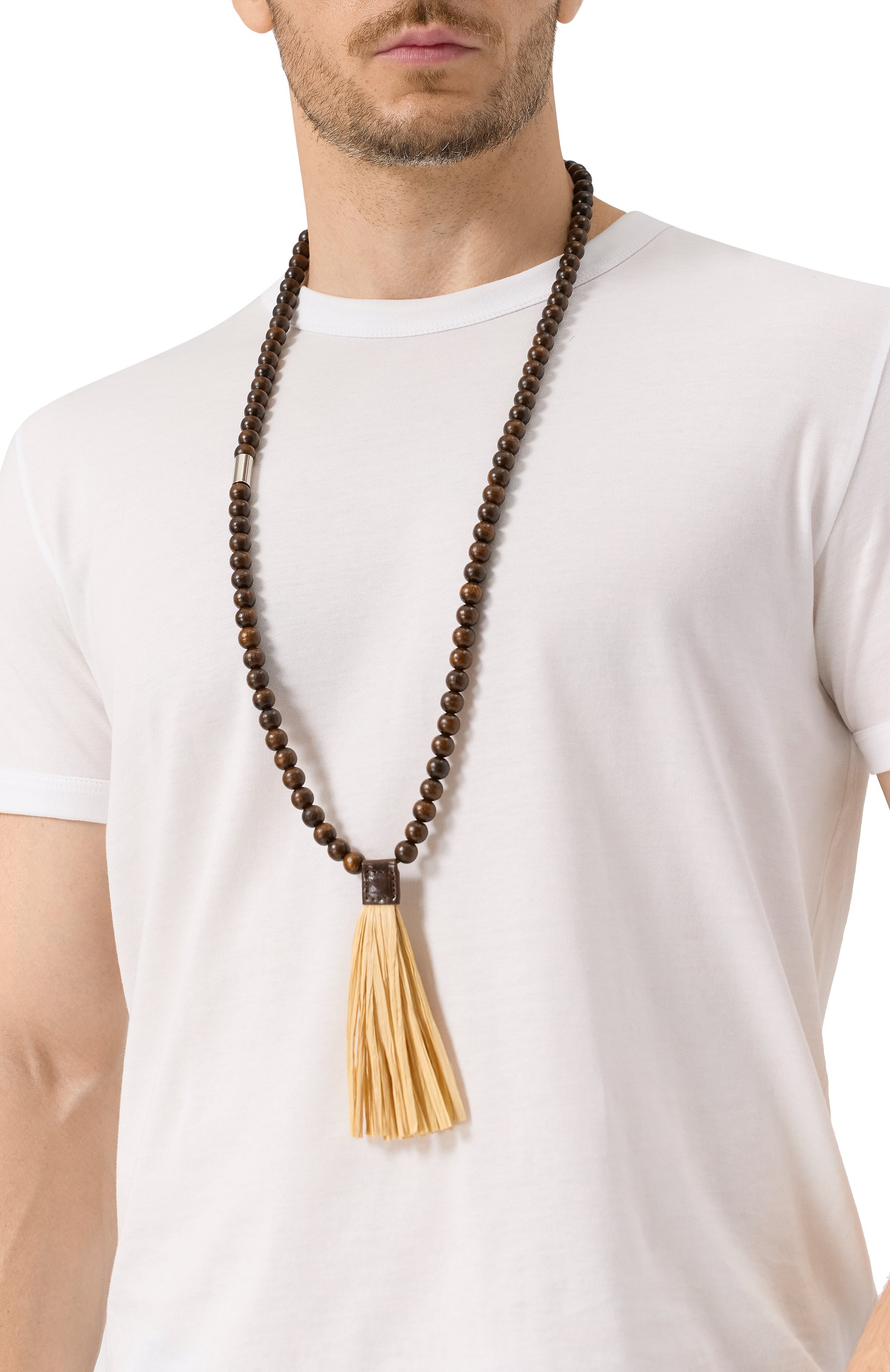 Колье DSQUARED2 коричневого цвета по цене 38200 руб., арт. NEW0326 28500492, фото 2 Колье DSQUARED2, арт. NEW0326 28500492, фото 2