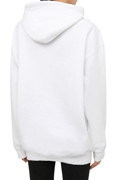 Хлопковое худи BALENCIAGA белого цвета по цене 134000 руб., арт. 578135/TJVL6, фото 4 Хлопковое худи BALENCIAGA, арт. 578135/TJVL6, фото 4