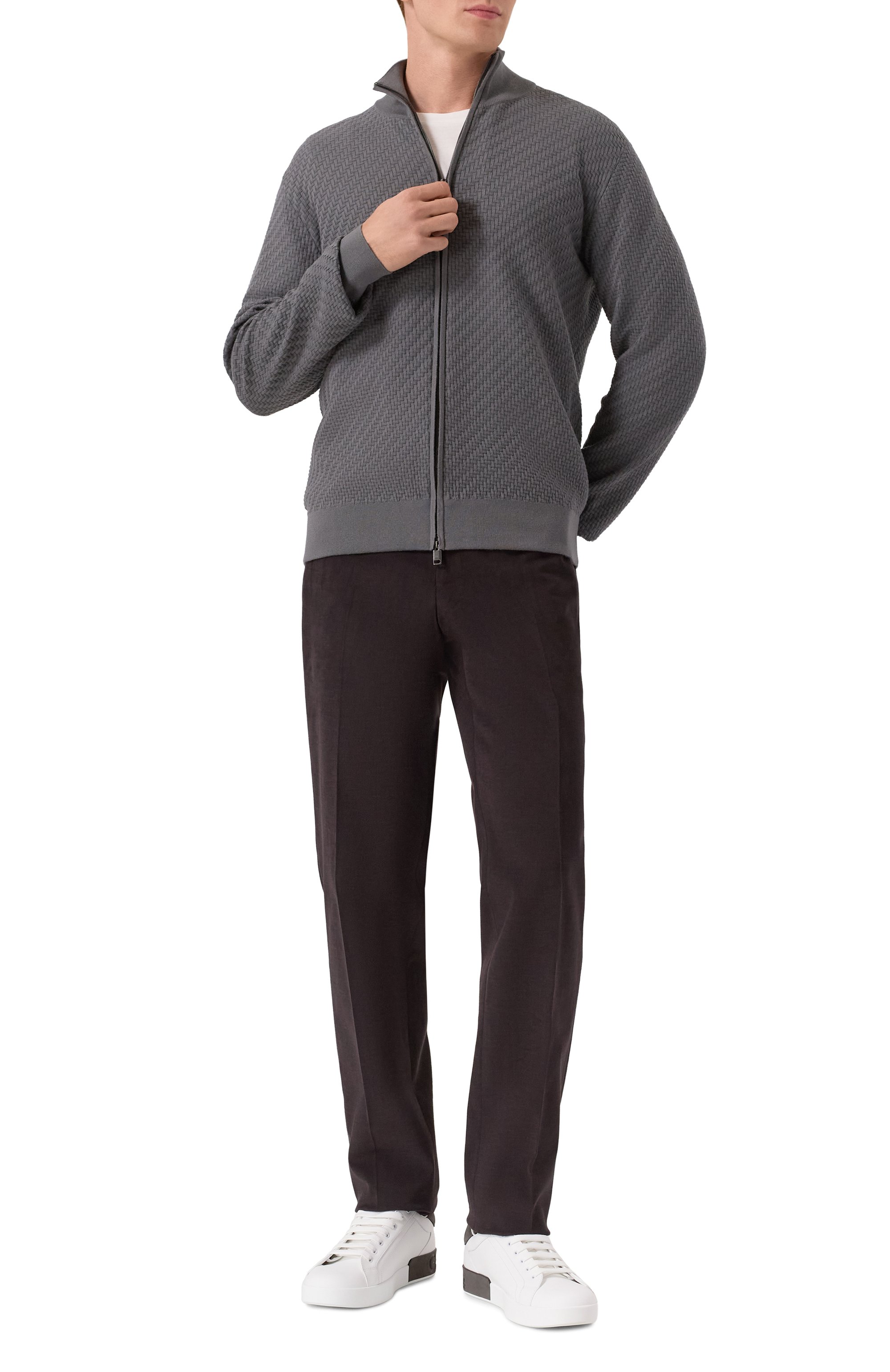 Хлопковые брюки CORNELIANI черного цвета по цене 45250 руб., арт. 264B01-2618503, фото 2 Хлопковые брюки CORNELIANI, арт. 264B01-2618503, фото 2