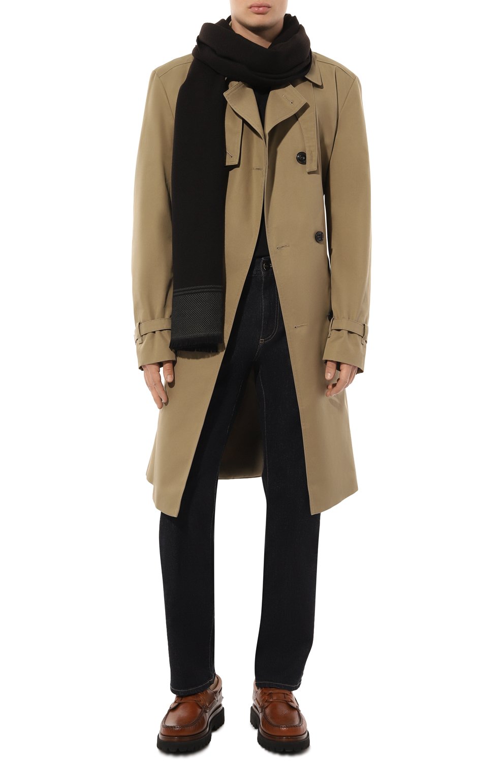 Шерстяной шарф CORNELIANI, арт. 92B381-3829011, фото 2