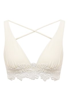 Женский треугольный бра ERMANNO SCERVINO белого цвета, арт. D444Y301BKZ | Фото 1 (Материал внешний: Синтетический материал; Нос: Не проставлено; Женское Кросс-КТ: Раздельные купальники)