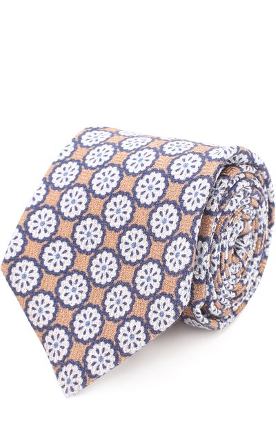 Галстук из смеси шерсти и шелка с узором KITON, арт. KLC06E00, фото 1