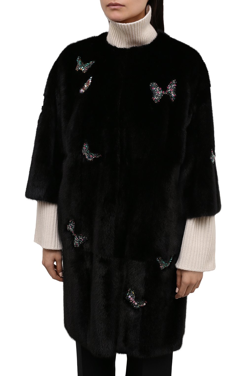 Шуба из меха норки VALENTINO, арт. QF3FA6151BF, фото 3