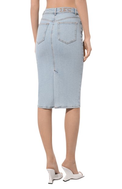 Джинсовая ю�бка KITON, арт. DJ57201K0900D, фото 4