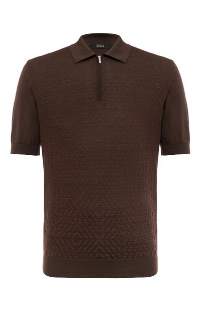 Поло из шелка и хлопка ZILLI, арт. KZP002M0145VVM000, фото 1