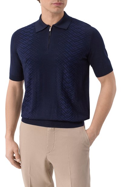 Поло из шелка и хлопка ZILLI, арт. KZP002M0145VSHC00/, фото 3