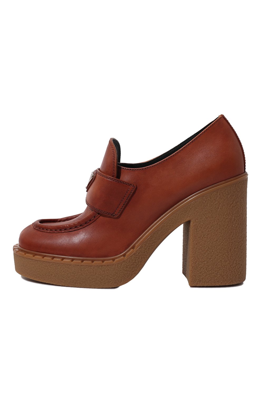 Кожаные туфли PRADA, арт. 1D365M-3F33-F0352-110, фото 4
