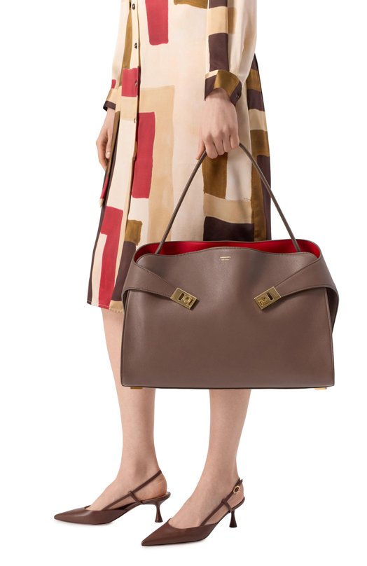 Сумка Hug large Ferragamo 219939/780516 Коричневый  219939/780516 Фото 2