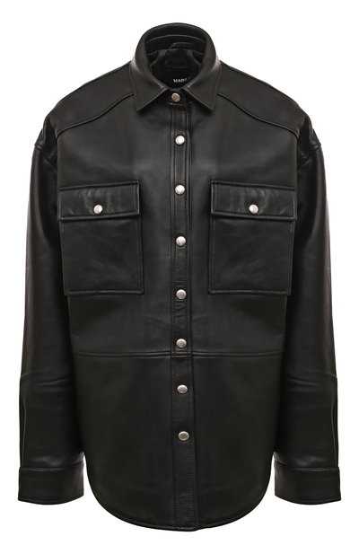 Кожаная рубашка MAINLESS, арт. LS22-01-02-BL, фото 1