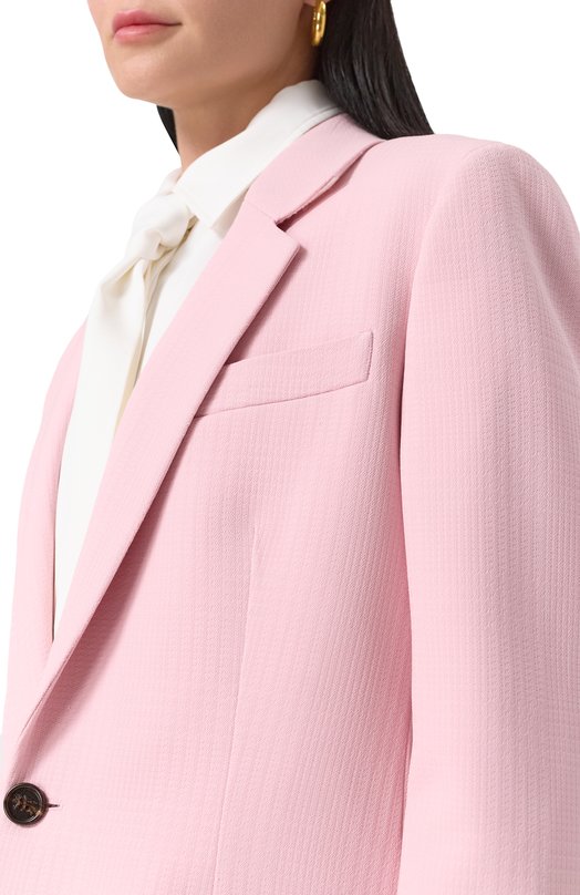 Шерстяной жакет Burberry 8082619 Розовый  8082619 Фото 5