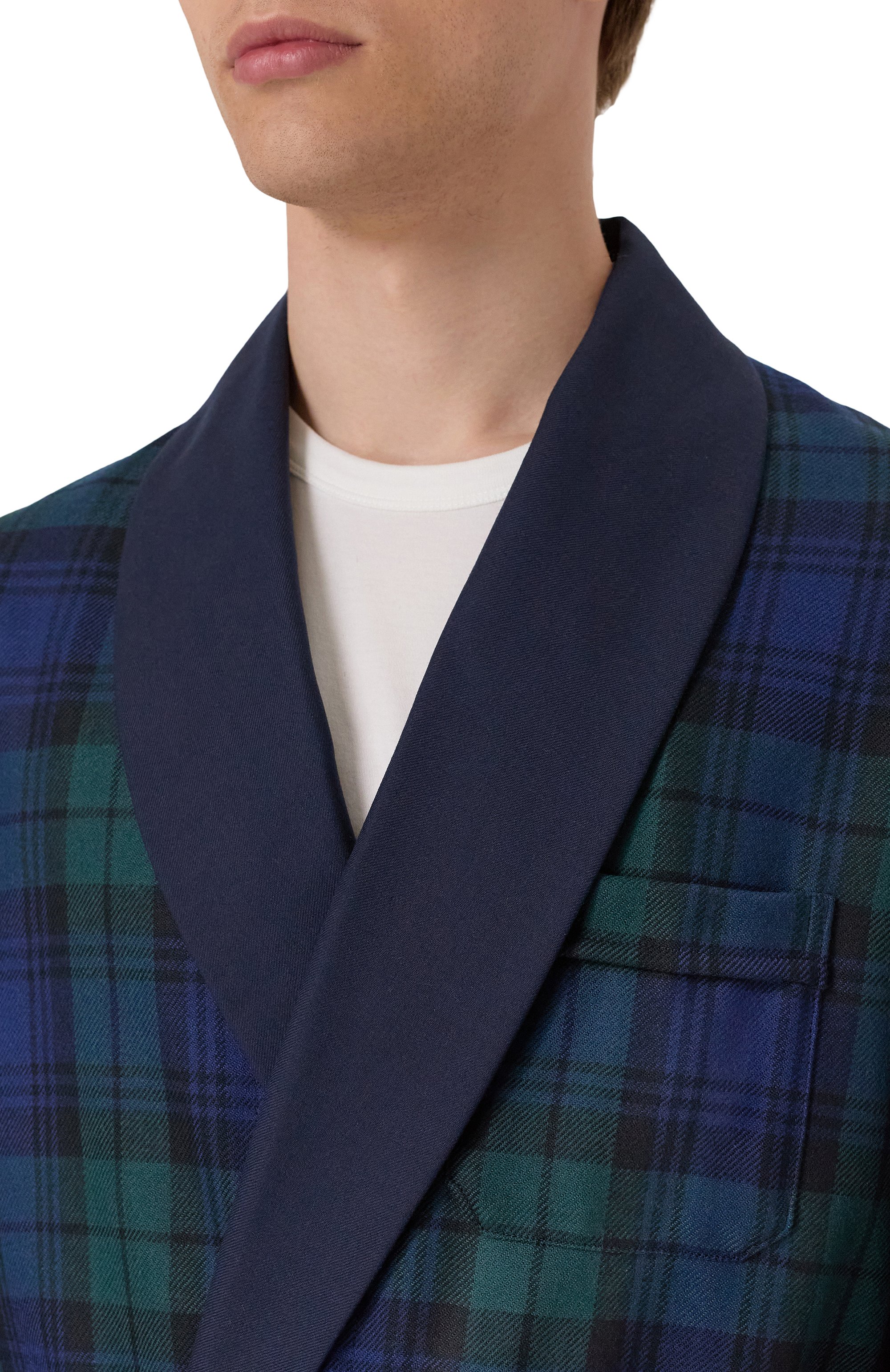 Шерстяной халат DEREK ROSE, арт. 5550/TART001, фото 5