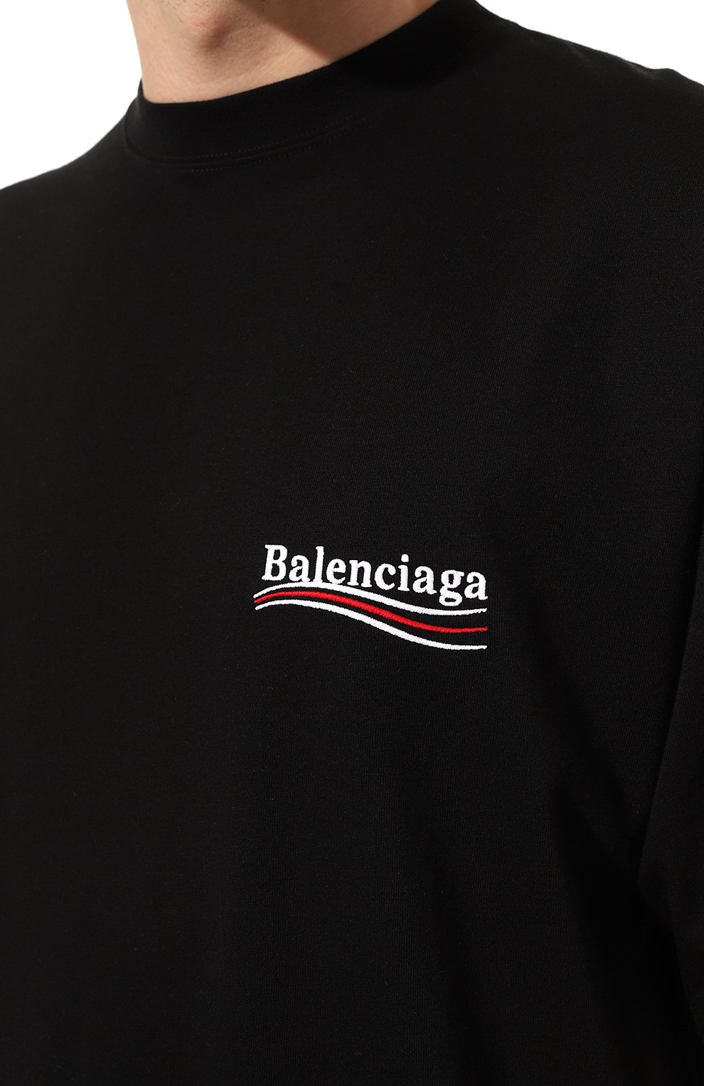 Хлопковая футболка BALENCIAGA, арт. 641675 TKVJ1, фото 5