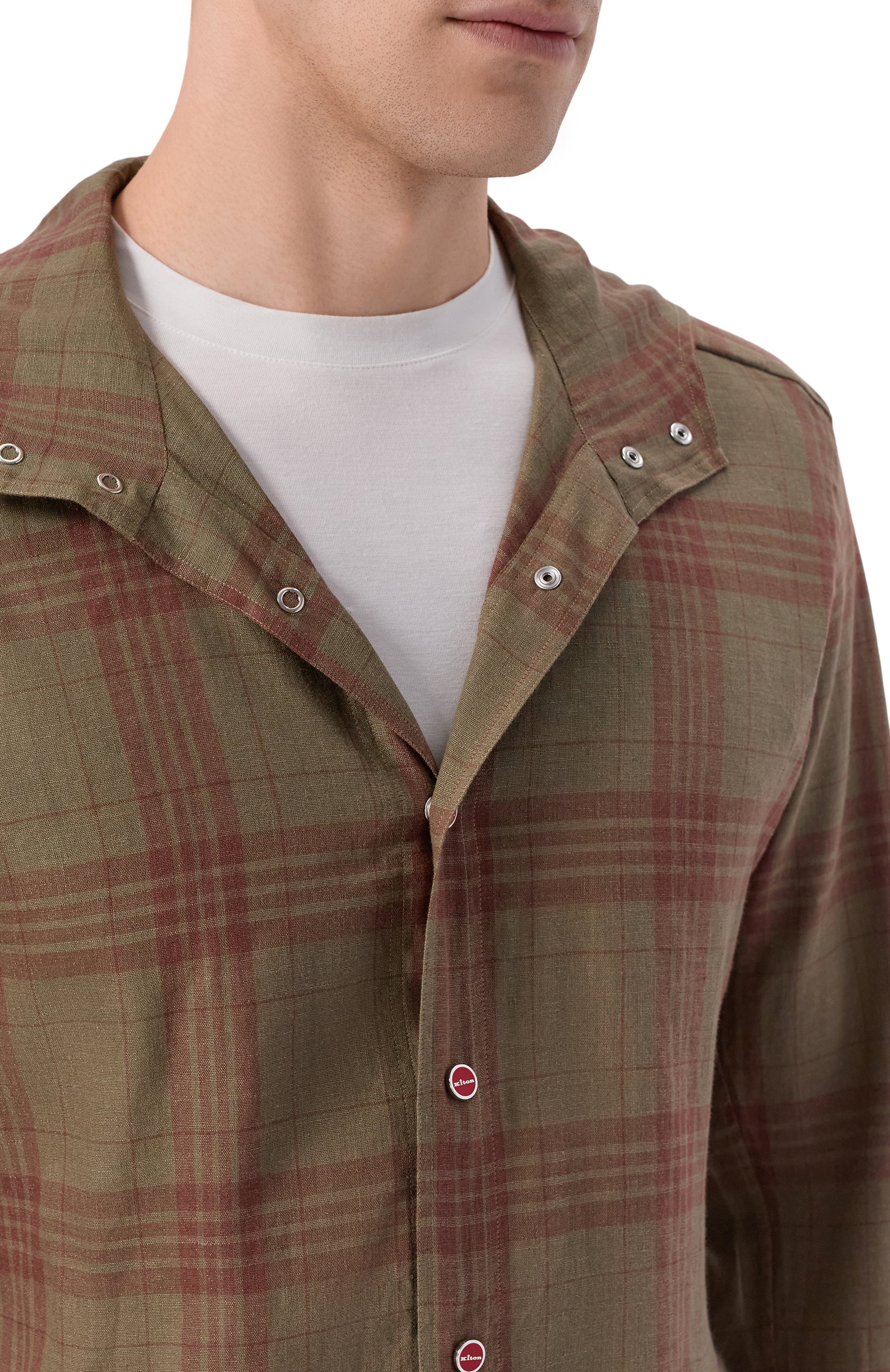 Льняная рубашка KITON, арт. UMCMARH0926907, фото 5