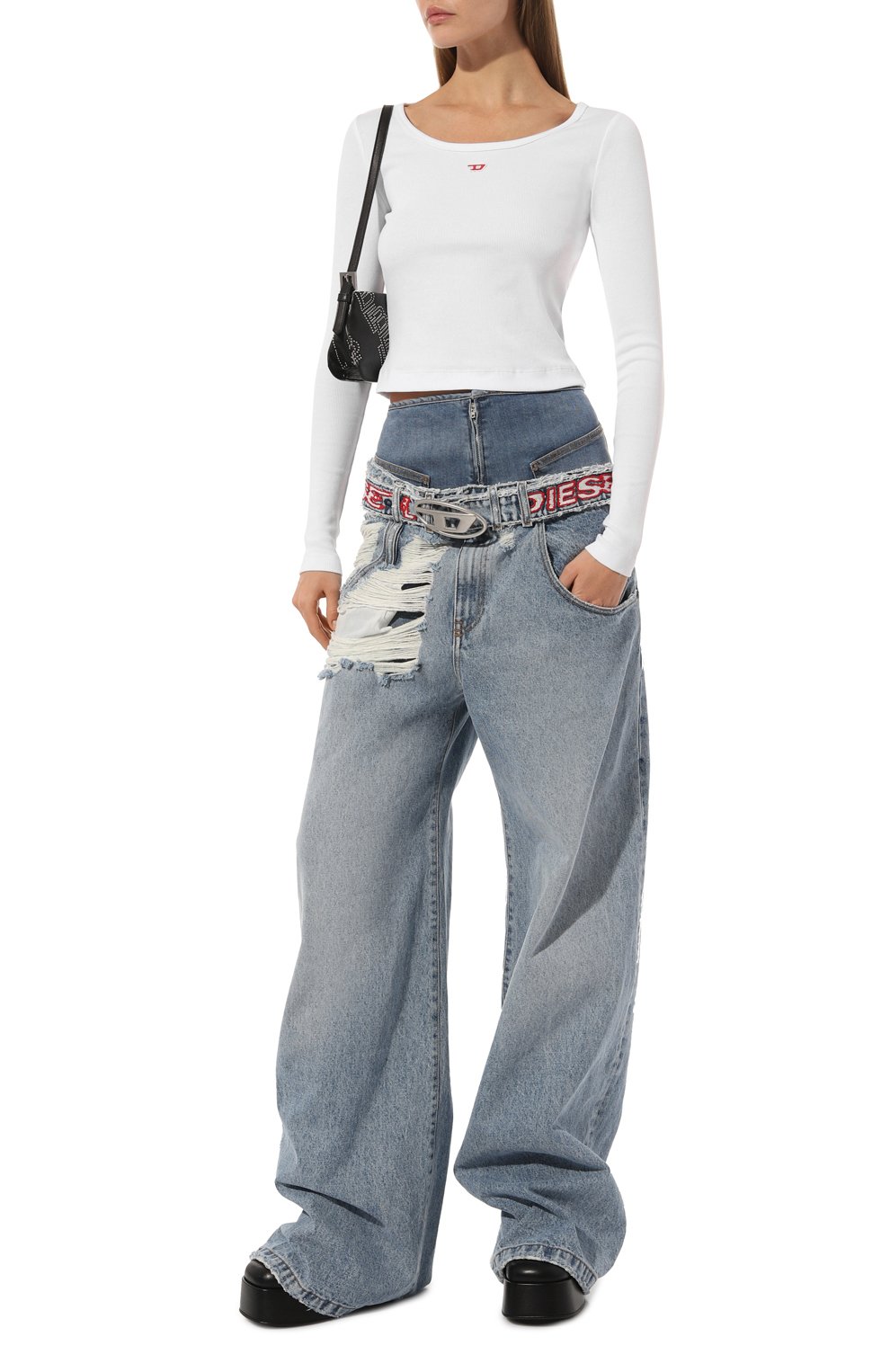 Хлопковый топ DIESEL, арт. A05106/0EJAI, фото 2