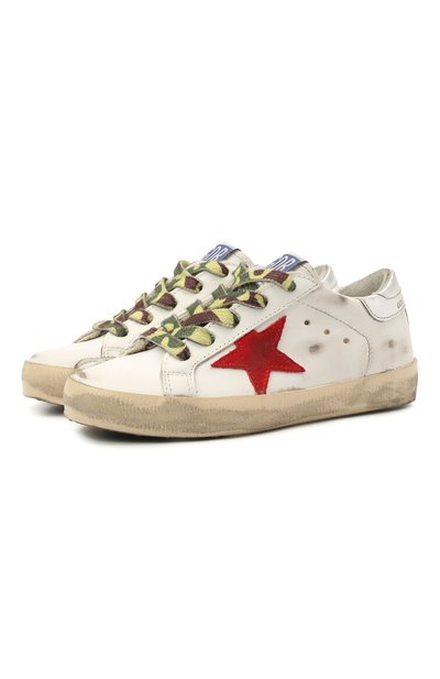 Кожаные кеды superstar GOLDEN GOOSE DELUXE BRAND, арт. GYF00101.F001157, фото 1