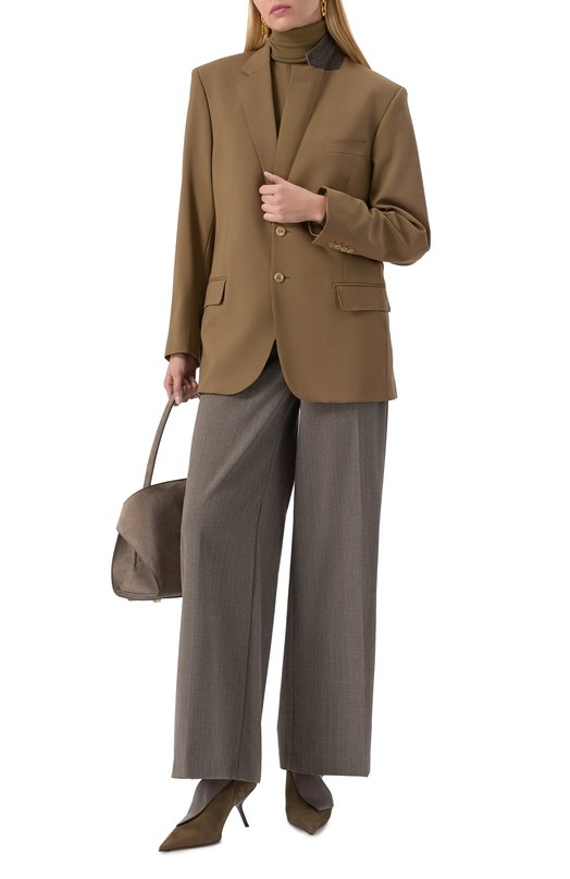 Замшевые туфли Eva 85 Ferragamo 01J875/784092 Хаки  01J875/784092 Фото 2