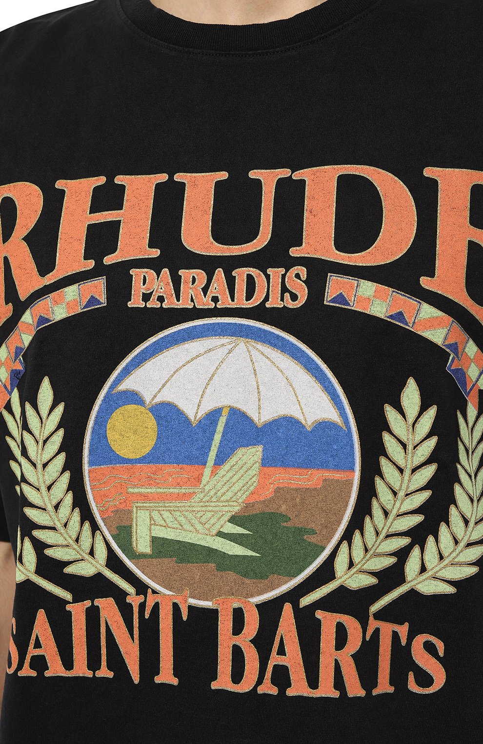 Хлопковая футболка RHUDE, арт. RHPS23TT07837610, фото 5