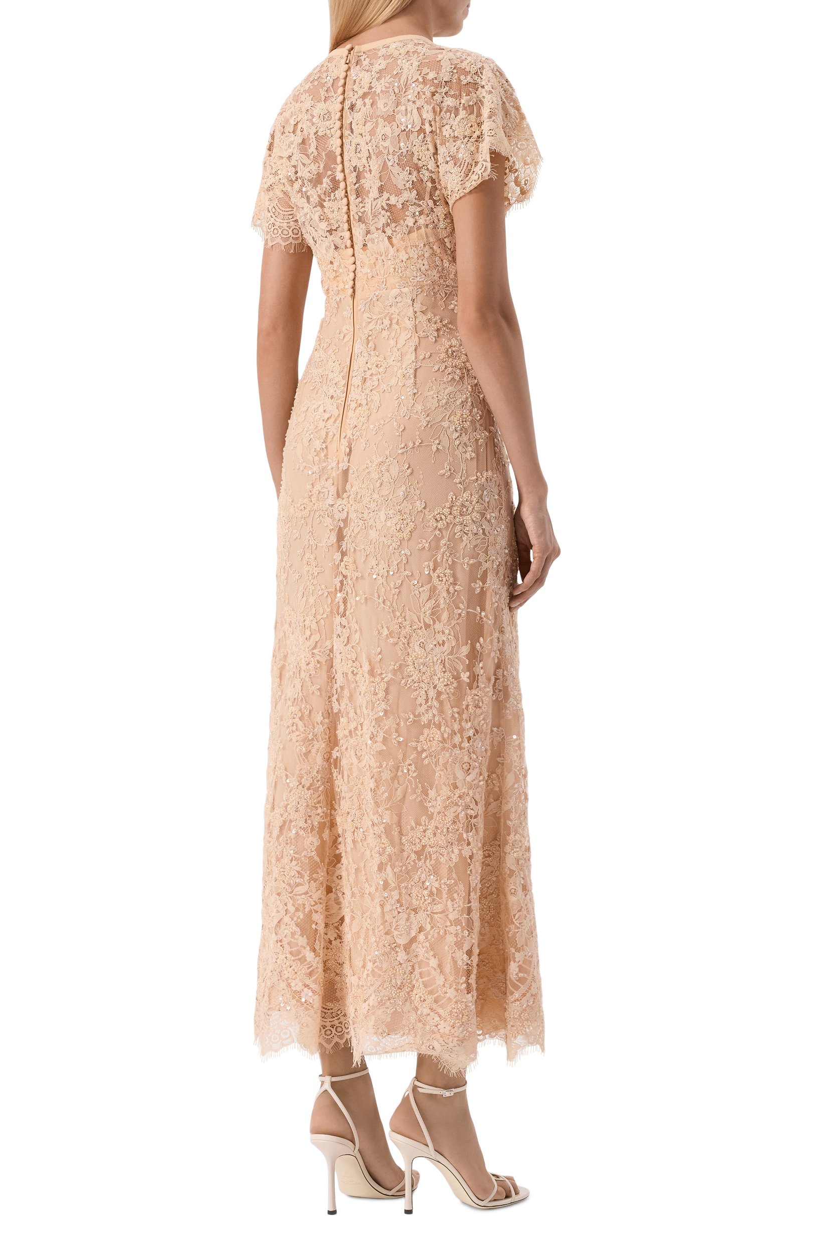 Платье с отделкой пайетками ELIE SAAB, арт. D1325EP26/LAE03, фото 3