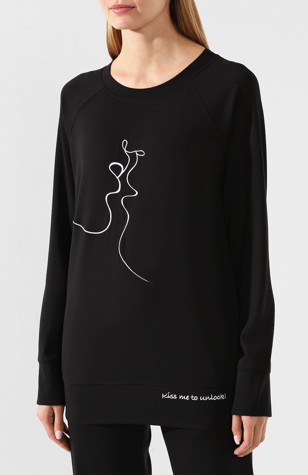 Свитшот TEREKHOV GIRL черного цвета по цене 8250 руб., арт. 2SS015/KSS/5811.900/W20, фото 3 Свитшот TEREKHOV GIRL, арт. 2SS015/KSS/5811.900/W20, фото 3
